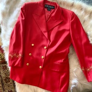 Escada Double Breasted Blazer